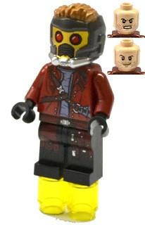 LEGO Minifigure-Star-Lord - Mask, Open Jacket-Super Heroes / Guardians of the Galaxy-SH127-Creative Brick Builders